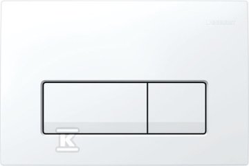 slomart Geberit Delta50 tipka za splakovanje, sprednje aktiviranje, bela-alpska, pravokotna