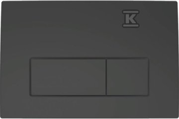 slomart Geberit Delta50 tipkovnica za splakovanje, sprednja montaža, mat črna, pravokotna