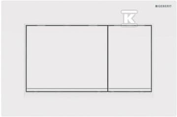slomart Geberit Sigma20 splakovalna tipka, spredaj aktivirana, bela-mat bela-bela, pravokotna