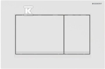 slomart Geberit Sigma20 splakovalna tipka, spredaj aktivirana, mat bela-bela-mat bela, enostavna za čiščenje, pravokotna