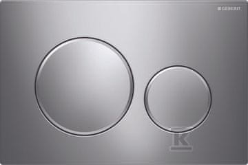 slomart Geberit Sigma20 tipka za splakovanje, sprednje aktiviranje, krom sijaj-krom mat-krom sijaj, okrogla