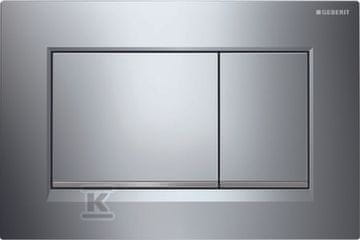 slomart Geberit Sigma20 splakovalna tipka, spredaj aktivirana, krom sijaj-krom mat-krom sijaj, pravokotna