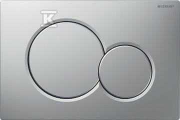 slomart Geberit Sigma01 splakovalna tipka, sprednja montaža, mat krom, enostavno čiščenje, okrogla