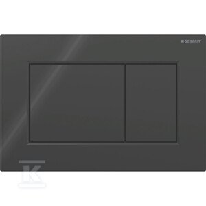 slomart Geberit Sigma01 splakovalna tipka, sprednja montaža, črna, pravokotna