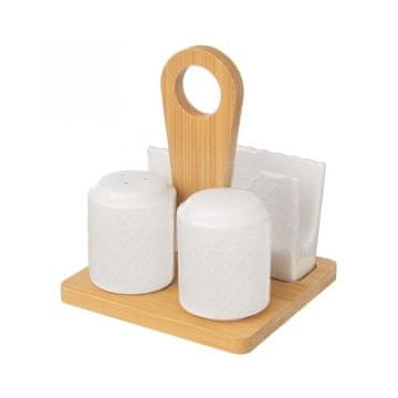 Orion porcelanasto stojalo za začimbe, držalo za prtičke, solnica, popernica 48716