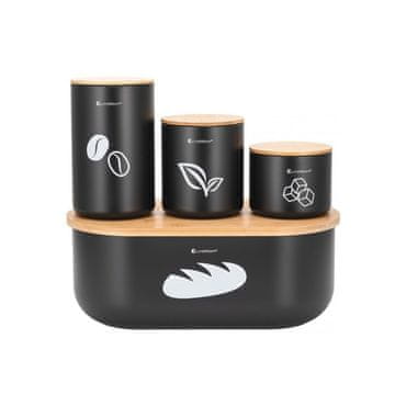 EliteHoff škatla za kruh s kompletom posodic 49443