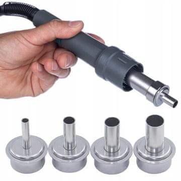 Rosfix Set Ravnih Šob za Vroč Zrak – 5/8/10/12 mm, Jeklo | za Quick 861DW/DE/DA/DL, AirFlow-X 861DW