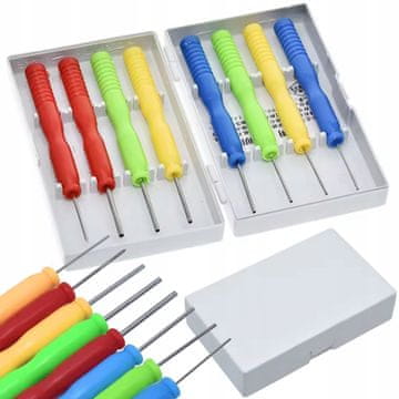 Rosfix Set Iglice za Razpajkanje – Nerjaveče Jeklo, 8 Kosovo, Case | Velikosti 0,8–2,0 mm, za Arduino