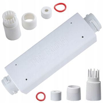 Rosfix Zunanji POE Repeater – Vodoodporen, 30w, RJ45 1X IN 1X OUT, IEEE802.3Af/At, 10/100 Mbps, 100m