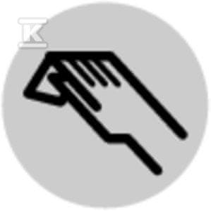 slomart M22-XDL-W-X9 ravna bela gumbna leča z napisom