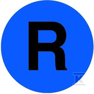 slomart Gumbna leča M22-XDL-B-X6, ravna modra z nalepko