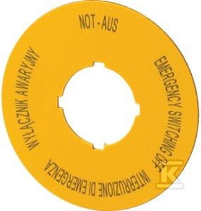 slomart Gumb za klic v sili označitev PL, GB, DE, I M22-XBK5