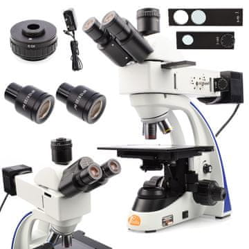 Rosfix Eris Pro MMEP-T-T&R Trinokularni Metalurški Mikroskop – LED, WF10X, 5X–50X, C-Mount | Planar Optika