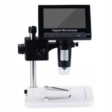 Rosfix DM4-z01B019 Digitalni Mikroskop – 4,3"" LCD, 50–1000X, 720P, 8 LED Diod, USB, microSD | Fokus 0–3 cm