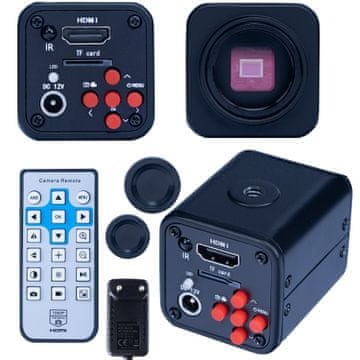 Rosfix Mikroskopska Kamera KMNBP-HDMI – FullHD HDMI Izhod, 16 MP, 4K Fotografije, 5-Kratni Zoom | DC12v, C-Nosilec