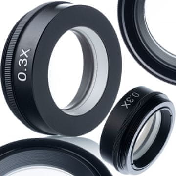 OEM Objektiv Earth PRO 0.3X – Leča za Digitalni Mikroskop | 0,3X, 250–500 mm, m42, Visoka Kakovost