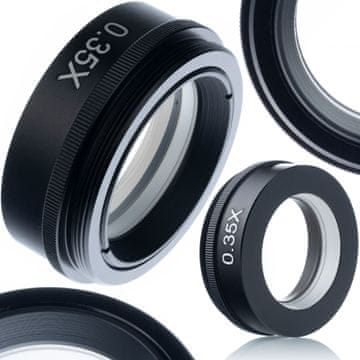 OEM Earth Pro 0.35X Leča za Digitalni Mikroskop – 42 mm Navoj, Visoka Kakovost, Široko Vidno Polje