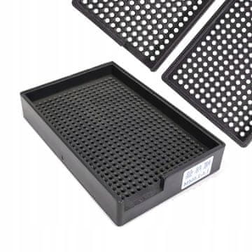 Rosfix Antistatični Pladenj za Vijake – 459 v-Olukov, za Vijake 1,5–2 mm, Dolžina do 9 mm | za Elektroniko in Servis | ESD Material