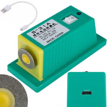 Rosfix Ostrilnik s-31a za Varilne Iglice – 5v USB, Magnetna Osnova, Volfram, Tiho Delovanje | 5w