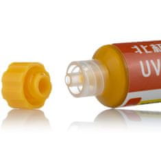Rosfix UV Spajkalna Maska – Pomarančna Zaščita PCB 10 ml | Neprevodna, Hitro Strjevanje, 95 mm Injector