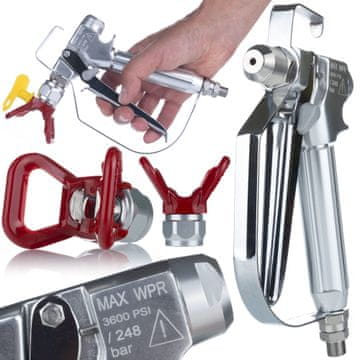 Rosfix UltraSpray PMRUS03 Brizgalna Pištola – 3000 Psi, 1/4"" in 7/8"" Navoj, Vgrajen Filter | za Agregat
