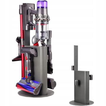 Rosfix Stojalo za Brezžični Sesalnik Dyson – Jeklo, 74 cm, Siva | za v6–v15, DC30–DC74, brez Vrtanja