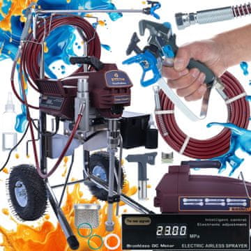 Zenthril Zenthril Vortex E StandPro Enota za Barvanje – 3000w, 20MPa, 3,5l/Min, 0,021"" Šoba | Hidrodinamična Tehnologija | za Lateks, Akril, Emulzije