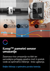Tineco FLOOR ONE SWITCH S6 Stretch komplet, ločen sesalnik & čistilec, FlashDry sušenje, iLoop senzor, bel