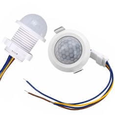 Rosfix PIR Senzor Gibanja 230v – za Vgradnjo Ø20 mm, 40 s Čas, 110°, 6 m Domet | ≤40w, 5 LUX