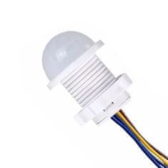 Rosfix PIR Senzor Gibanja 230v – za Vgradnjo Ø20 mm, 40 s Čas, 110°, 6 m Domet | ≤40w, 5 LUX