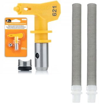 Rosfix Set Brizgalna Glava Ultra Spray 621 + 2X Filter 60 Mesh – 30 cm Širina, za Visokotlačne Agregat