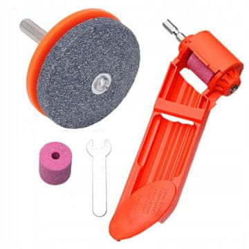 Rosfix Set Ostrailnik za Vrtalnik + Ročni Ostrailnik za Svedre – ABS, Jeklo, 0,6 cm Navoj, 140 g | 5,5 cm