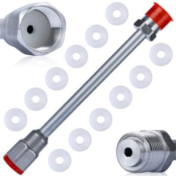 Rosfix Set Podaljševalna Cev za Brizgalno Pištolo – 30 cm, 290 bar, 7/8"", 12 Tesnil | za Težko Dostopna Mesta