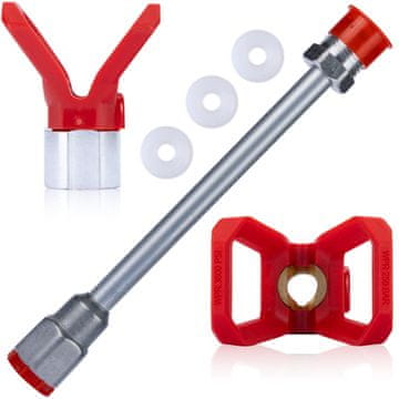Rosfix Set Podaljšek za Barvno Pištolo 30 cm, Tesnila 7/8"", Inox Zaščita Šobe – 290 bar | Natančnost in Trajnost | za Težko Dostopna Mesta
