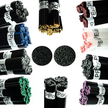 Rosfix Prowelder Kit Big – Set Of 10 Vrhunskih Plastičnih Spajal | 1000 g, Črn/Bel, 42 cm, 3,5–8 mm