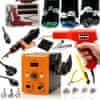 Set Varilni Aparat za Plastiko 858D – 700w, 4 Šobe, 300g Spoj, Zaslon, Zračni Tok | Spenjalnik z 200 Sponk | za Popravilo Avto Delov