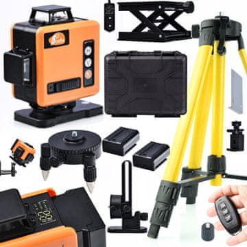 Rosfix Laser Set Nivelir ROT16l-l – 16 Lines, Zeleni Žarek, IP54, Stativ 43–120 cm, 25 m Domet