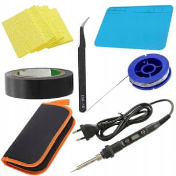 Rosfix Set Spajkalna Formaja z Zaslon – 80w, 180–500°C, Silicone Floor, Cev, Tweezers, Case | ESD
