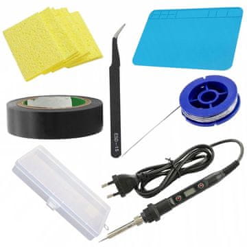 Rosfix Set Lutalnik Set OC80w – Lutalnik 80w, Silikonska Tla 20X30, Cev, Pinceta, Trak | 230 v, 180–500 °C
