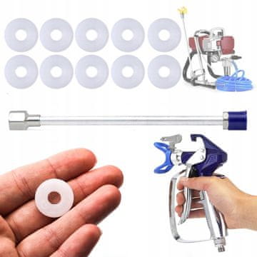 Rosfix Set Brizgalna Pištola Blue Monster 517 + Lance 30 cm + Tesnilo 7/8"" | 500 barov, 1/4"", 22 mm