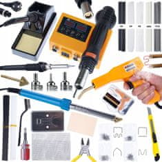 Rosfix Set Spajkalna Postaja 2v1 OH660 + Spajkalnik BL80w + Zvarilec Plastike + Spoji | 660w, 80w, 230v | za Elektroniko in Plastiko
