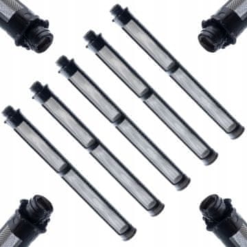 Rosfix Set Filter Palčni 60 Mesh Črn – za Brizgalno Pištolo Graco FTX, XTR, Izvajalec | 110 mm, Ø9 mm