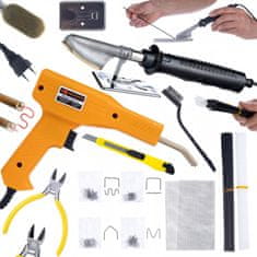 Rosfix Set Spajkalnik in Spenjalnik za Plastiko – 750 °C, 50 w, 200 Sponk, 230 v, 110 cm Kabel | za Avtomobilske in DIY Popravke | Orodje za Plastične Dele