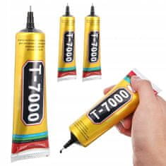 Rosfix Set Univerzalno Lepilo T-7000 – 3X15ml, Črn, Elastičen, Vremensko Odporen | za Elektroniko, Keramiko, Plastiko