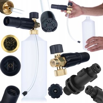 Rosfix Set Penilna Glava s0401 1000 ml za Tlačni Čistilnik g1/4F – Šoba 1.23 mm, Bosch Adapter