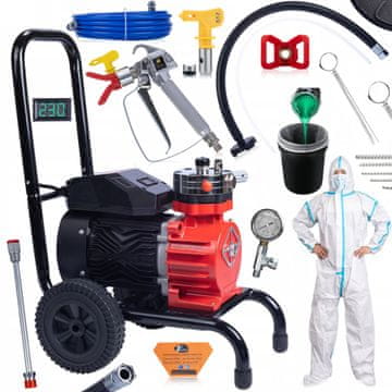 Rosfix Set Enota za Barvanje Red Strong Storm RSS05 – 3500w, 22MPa, 18l/Min, 8m Cev | LCD, 1/4""