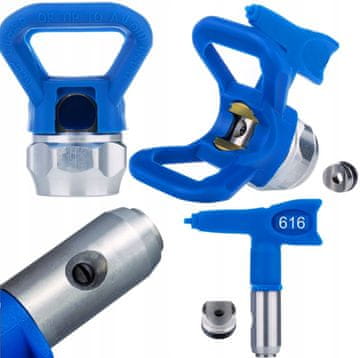 Zenthril Zenthril Set Brizgalna Glava SoftFlow 616 + Pokrov – 30 cm, 7/8"", 80–140 bar | za Emulzije v Akrilu