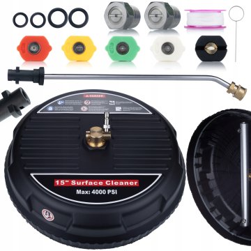 Rosfix Set Krtača T-Racer 15"" za Tlakovni Čistilnik – 160 bar, 1/4"" Priključek, 450–650 l/H, 60°C