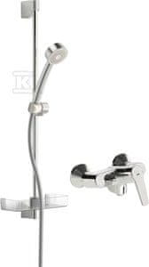 slomart Tuš mešalnik Saga z Oras Apollo tuš garnituro, z ekscentri 150 cc in rozetami