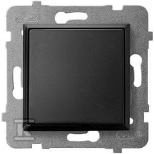 slomart Enopolno stikalo, mat črno ARIA ŁP-1U/M/33